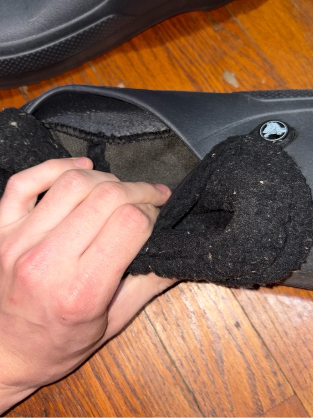 CROCS Black Fuzzy Liner Insert